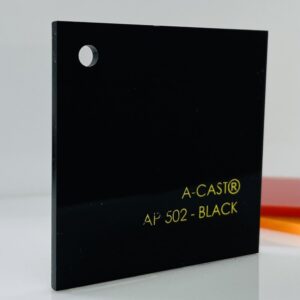 BLACK ACRYLIC SHEET 4mm 4 X 6 502 DC